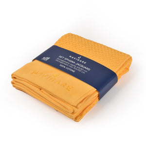 Set asciugamani spugna Jacquard Navigare 100%cotone viso+ospite