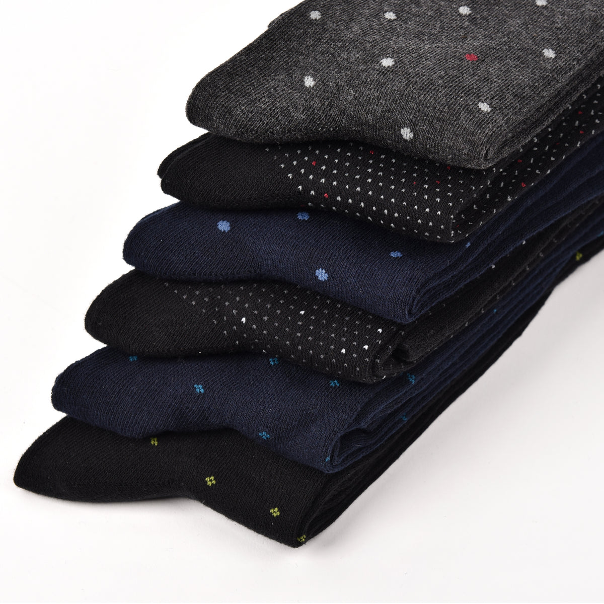Calze uomo lunghe caldo cotone Meritex 1248 pois 6 paia