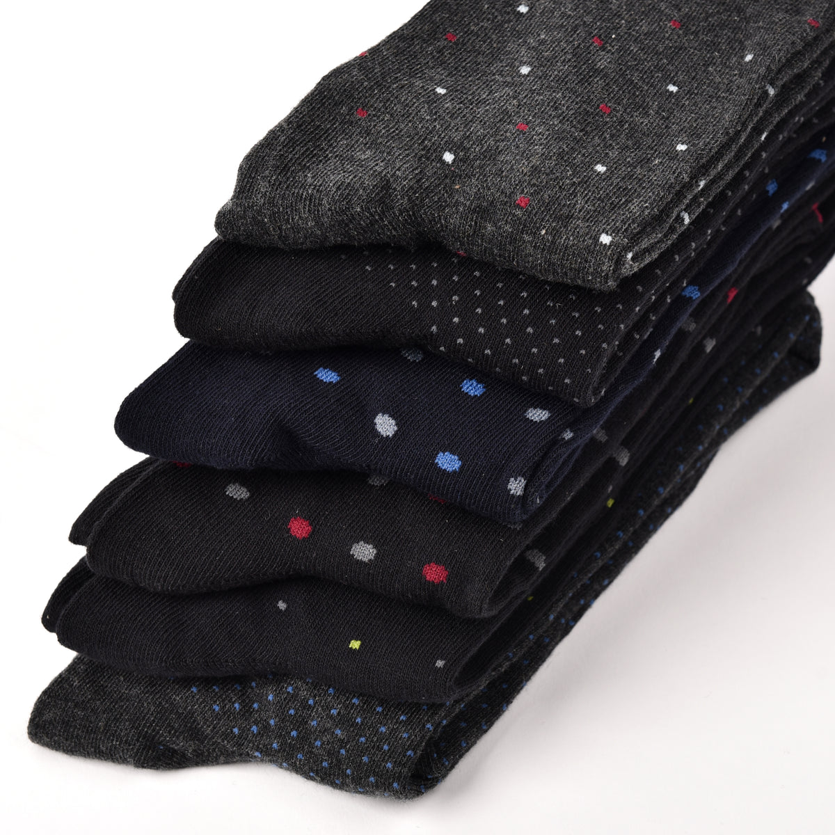 Calze uomo lunghe caldo cotone Meritex 1236 pois 6 paia