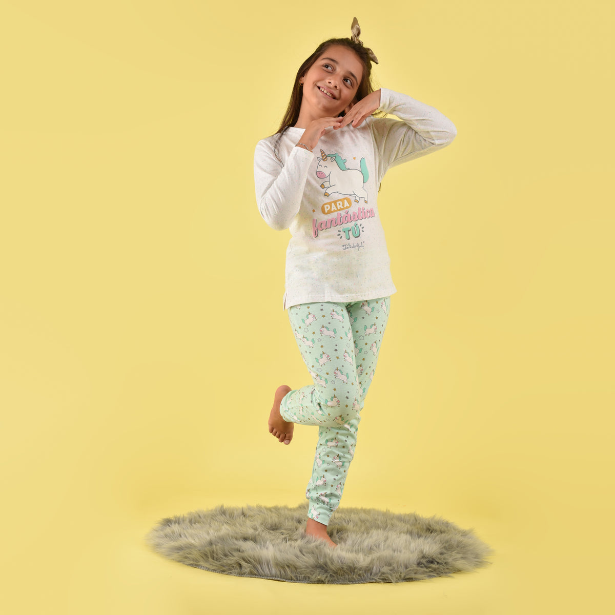Pigiama bimba caldo cotone Mr. Wonderful 55742 unicorno