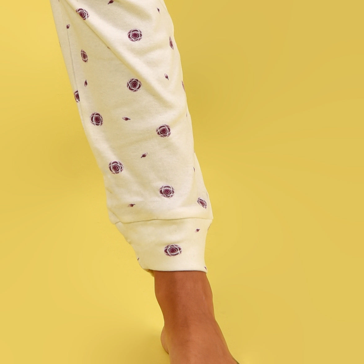 Pigiama donna invernale Cippi 2235 caldo cotone prugna bianco