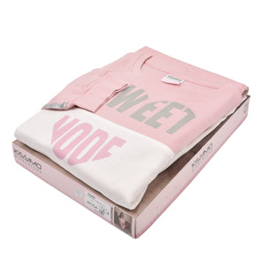 Pigiama donna invernale Biancaluna 23D20006 caldo cotone