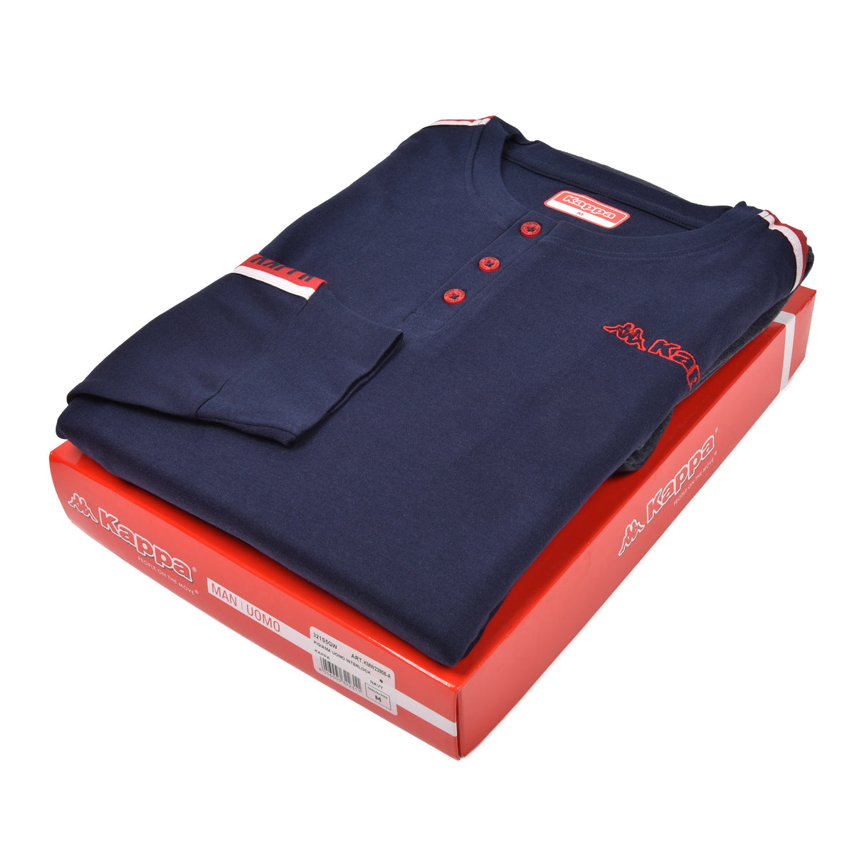 Pigiama uomo invernale Kappa KMW23906-A caldo cotone