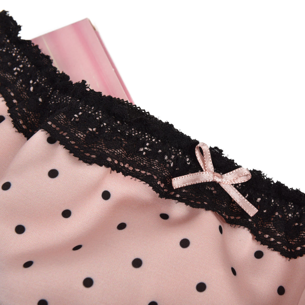Brasiliane Jadea 6325 pesco + seta a pois in cotone elasticizzato 2 pz