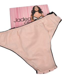 Brasiliane Jadea 6325 pesco + seta a pois in cotone elasticizzato 2 pz