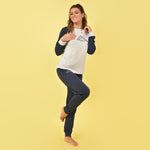 Pigiama Kappa modello sportivo in caldo cotone 22206 jeans mel