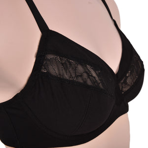 Reggiseno con ferretto Cotonella ADB20 cotone elasticizzato con pizzo