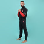 Pigiama uomo stile tuta Milan cotone felpato B2MI14132 nero