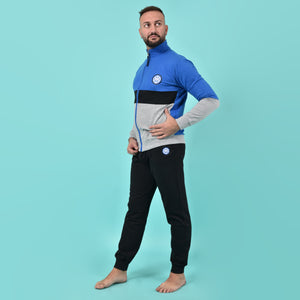 Pigiama uomo Inter ufficiale cotone felpato B2IN14133 royal