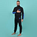 Pigiama uomo Inter ufficiale cotone felpato B2IN14133 nero