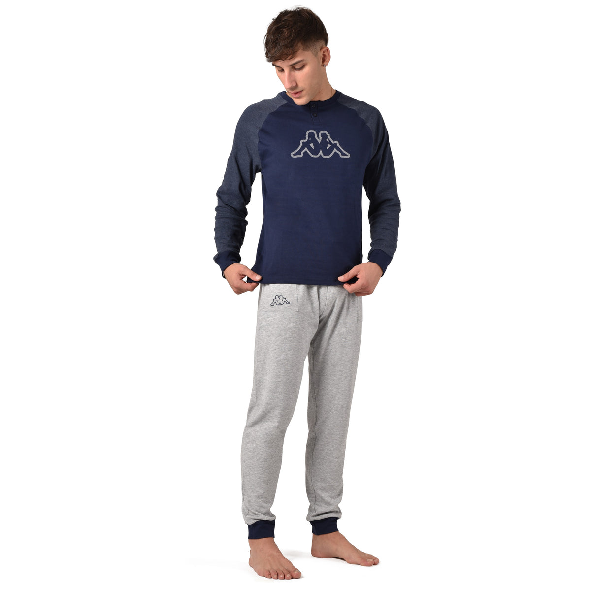 Pigiama uomo Kappa caldo cotone sportivo KMW 23910 -A