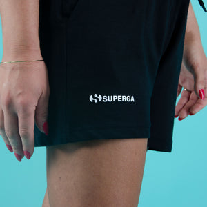 Pantaloncino donna corto cotone Superga SWS 22123 nero