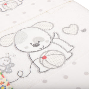 Asciugamani coppia viso + ospite bimbo cotone Vingi Polly