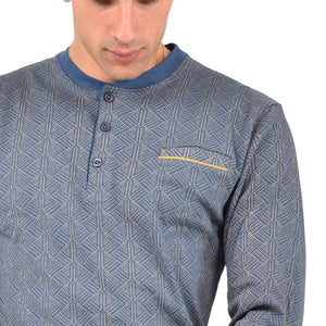 Pigiama uomo caldo cotone interlock Karel SE5440