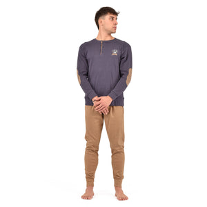 Pigiama uomo cotone caldo fantasia Karel KF5135