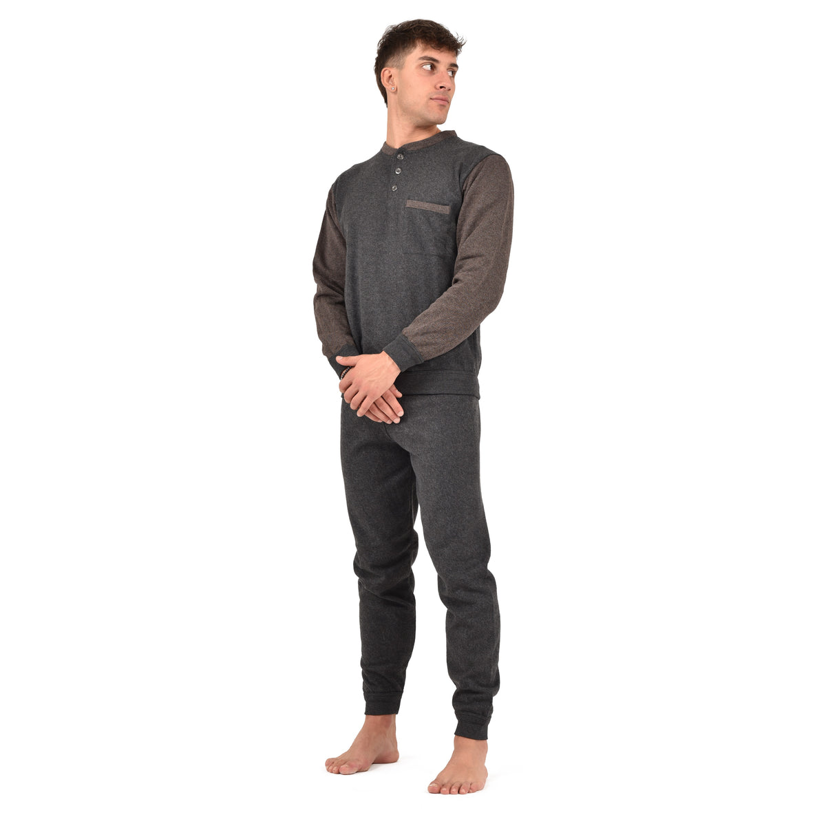 Pigiama uomo punto milano caldissimo Karel SE5417