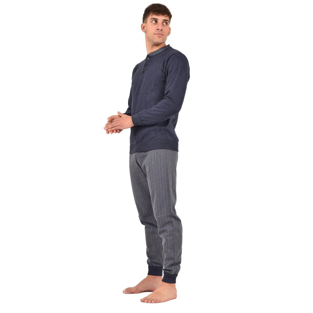 Pigiama uomo in caldo punto milano Karel SE5400
