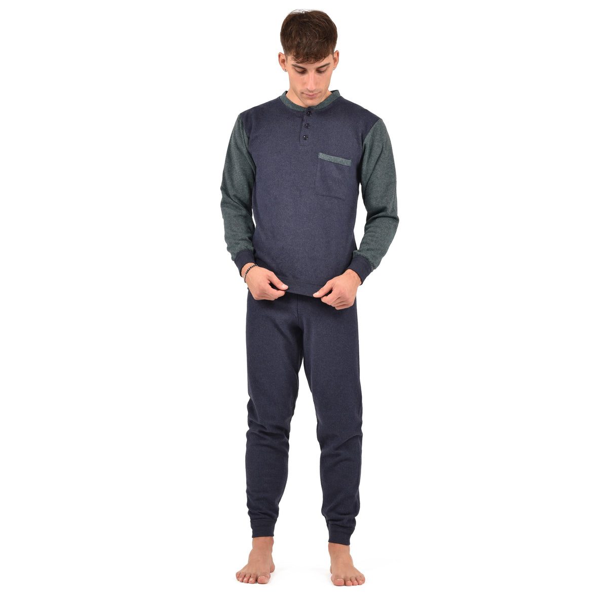 Pigiama uomo punto milano caldissimo Karel SE5417