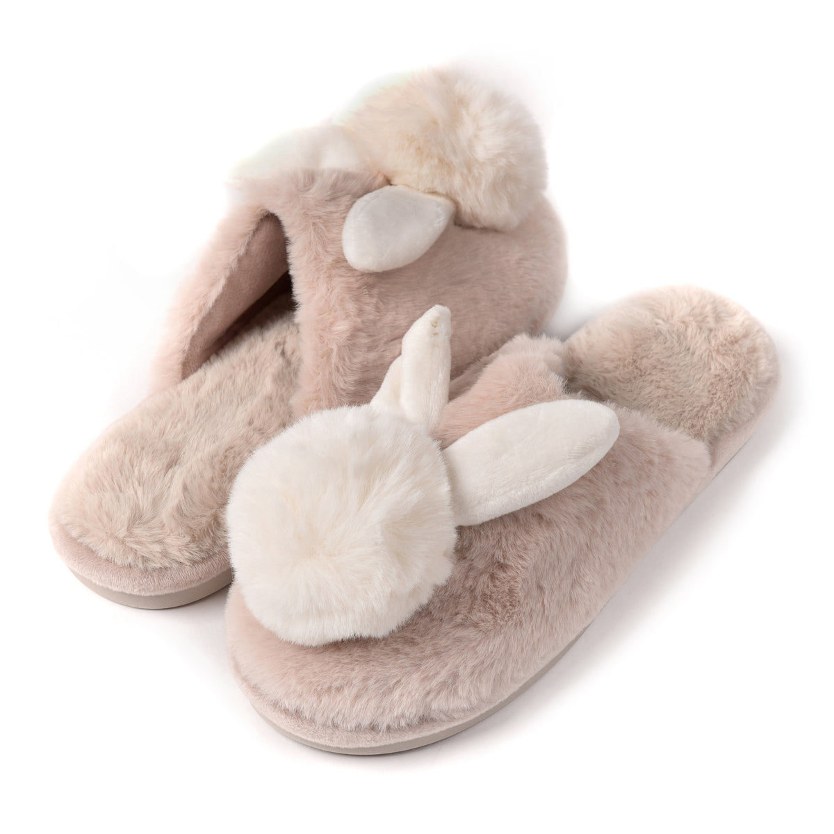 Pantofole coniglietto ecopelliccia calde e tenere 0013 beige