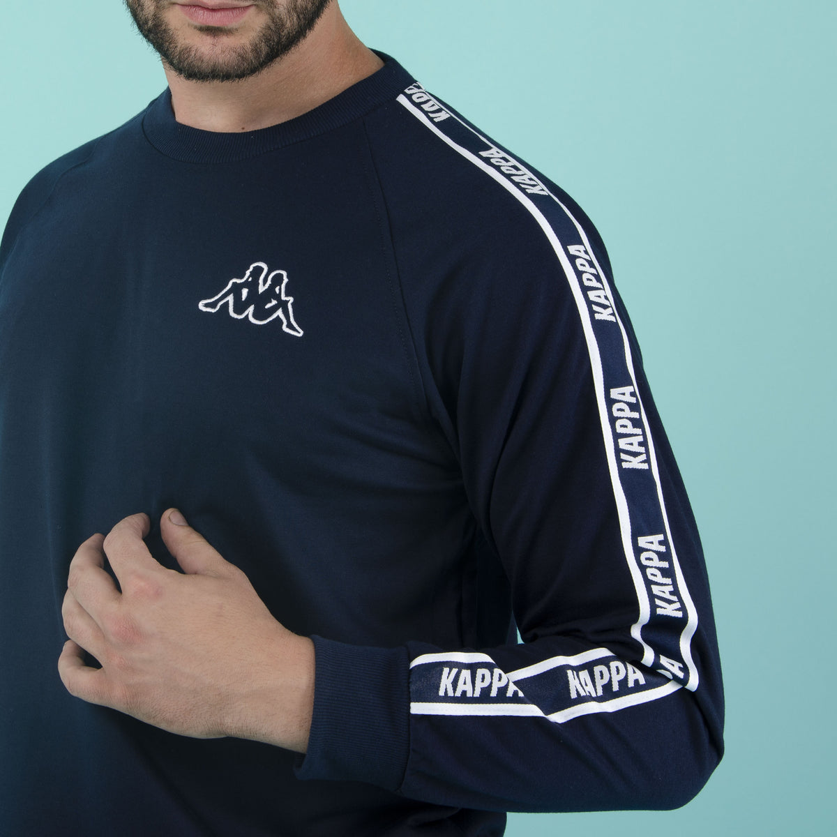 Pigiama uomo stile tuta Kappa KMS 22851 cotone Navy