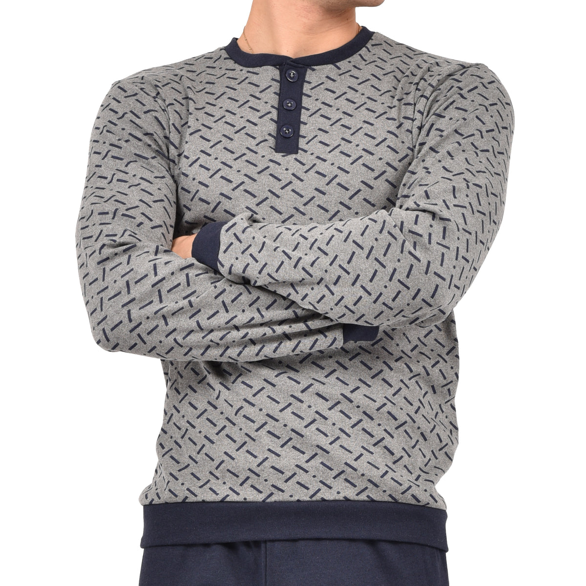 Pigiama uomo in caldo cotone Ambro U8002.23