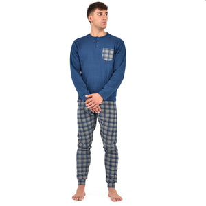 Pigiama uomo invernale Ambro U8004.23 in caldo cotone