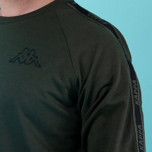 Pigiama uomo stile tuta Kappa KMS 22851 cotone verde militare