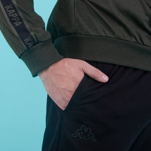 Pigiama uomo stile tuta Kappa KMS 22851 cotone verde militare