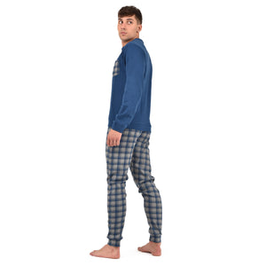 Pigiama uomo invernale Ambro U8004.23 in caldo cotone