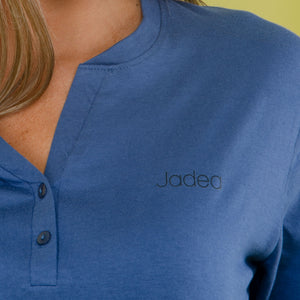 Pigiama donna cotone Jadea 3130 Jeans gessato