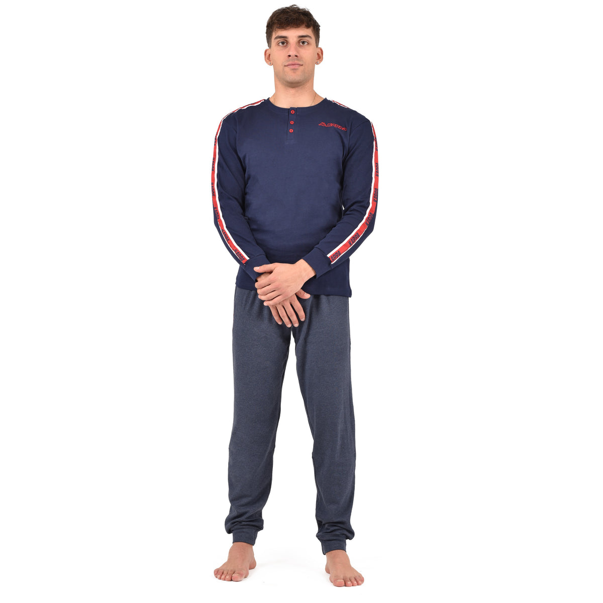Pigiama uomo invernale Kappa KMW23906-A caldo cotone