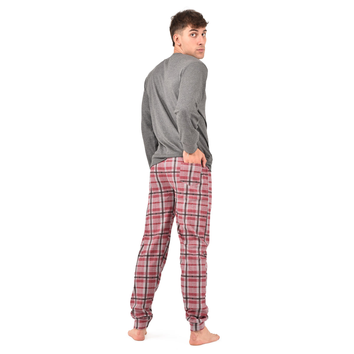 Pigiama uomo Irge in caldo cotone fantasia quadri MI 1861