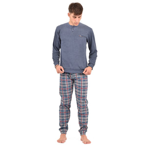 Pigiama uomo Irge in caldo cotone fantasia quadri MI 1861