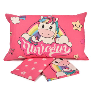 Completo letto unicorni 100% cotone