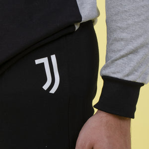 Pigiama tuta uomo Juventus serafino caldo cotone B2JU14115 grigio mel