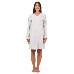 Camicia da notte aperta in caldo cotone Cippi 3162