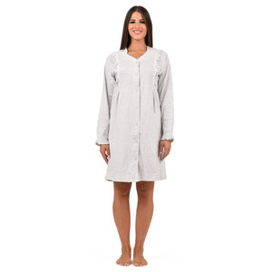 Camicia da notte aperta in caldo cotone Cippi 3162