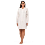 Camicia da notte aperta in caldo cotone Cippi 3162