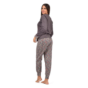 Pigiama donna serafino caldo cotone Infiore BSS1439