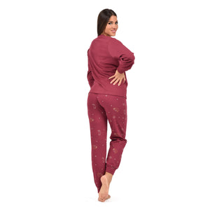 Pigiama donna gatto caldo cotone gattino Irge MI 1923