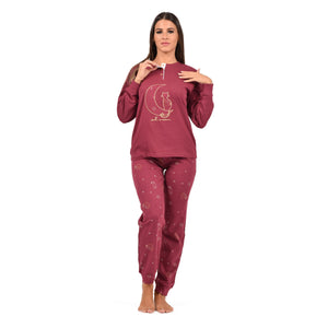 Pigiama donna gatto caldo cotone gattino Irge MI 1923