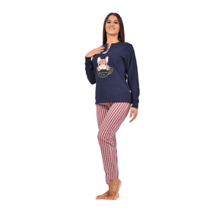 Pigiama donna in caldo cotone cane pie de poul Irge MI1919 