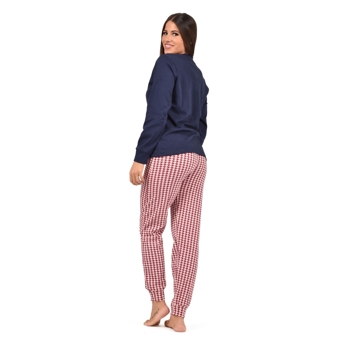 Pigiama donna in caldo cotone cane pie de poul Irge MI1919 