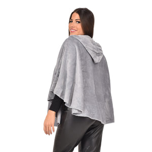 Cappa Giacca con cappuccio e alamari donna caldo flannel Biancaluna