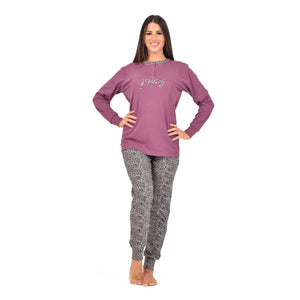Pigiama donna serafino caldo cotone karelpiù KF5047