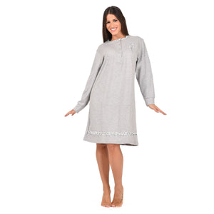 Camicia da notte donna serafino caldo cotone karelpiù KF5028 