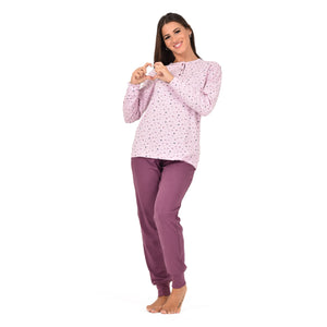 Pigiama donna serafino caldo cotone karelpiù KF5038