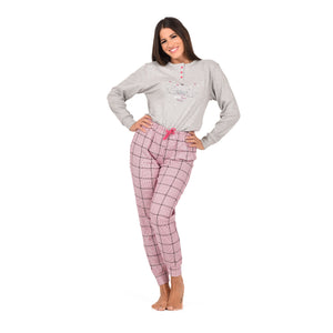 Pigiama donna serafino caldo cotone karelpiù KF5057