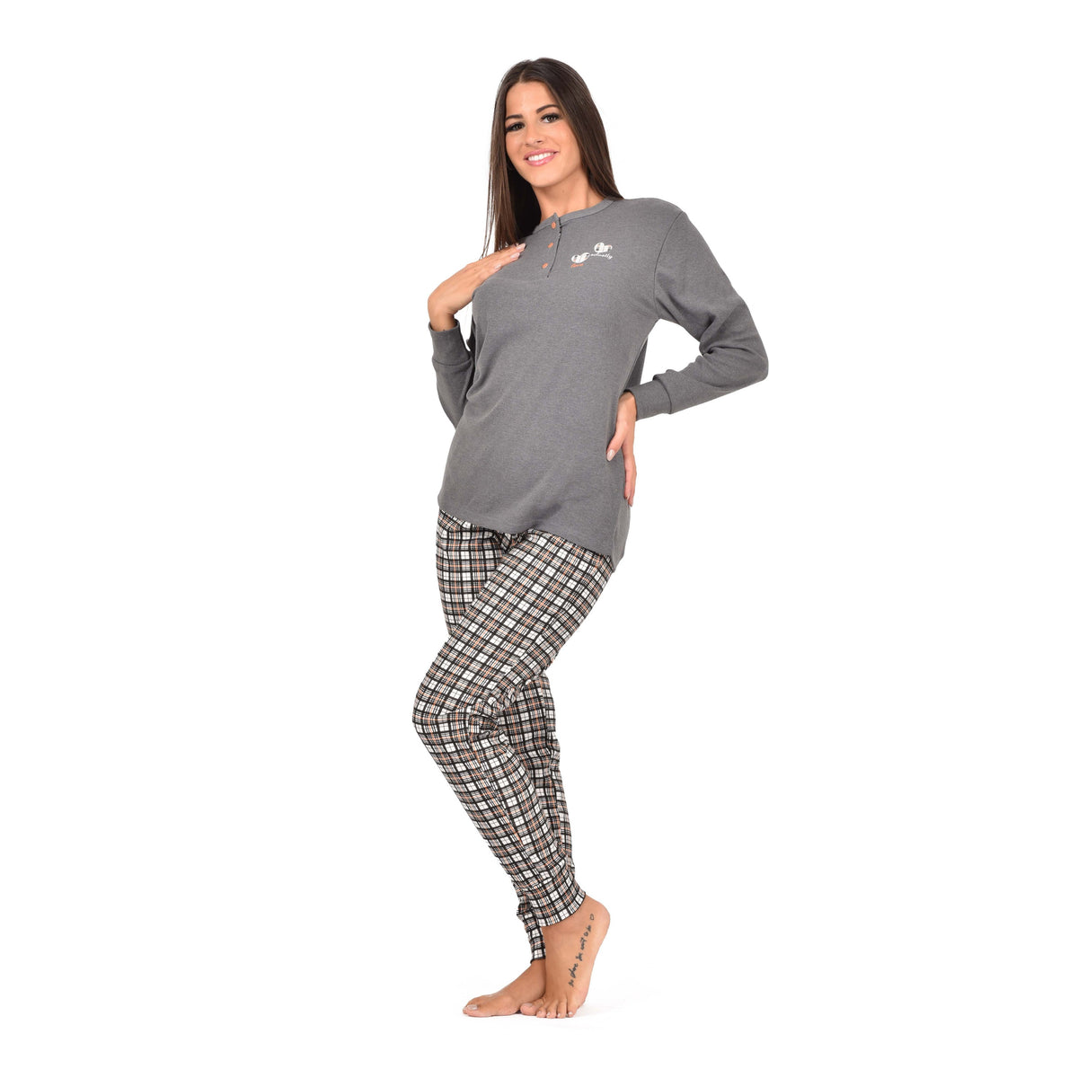 Pigiama donna serafino caldo cotone karelpiù KF5051