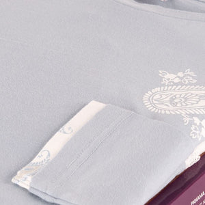 Pigiama donna interlock Cotonella DDC60 celeste